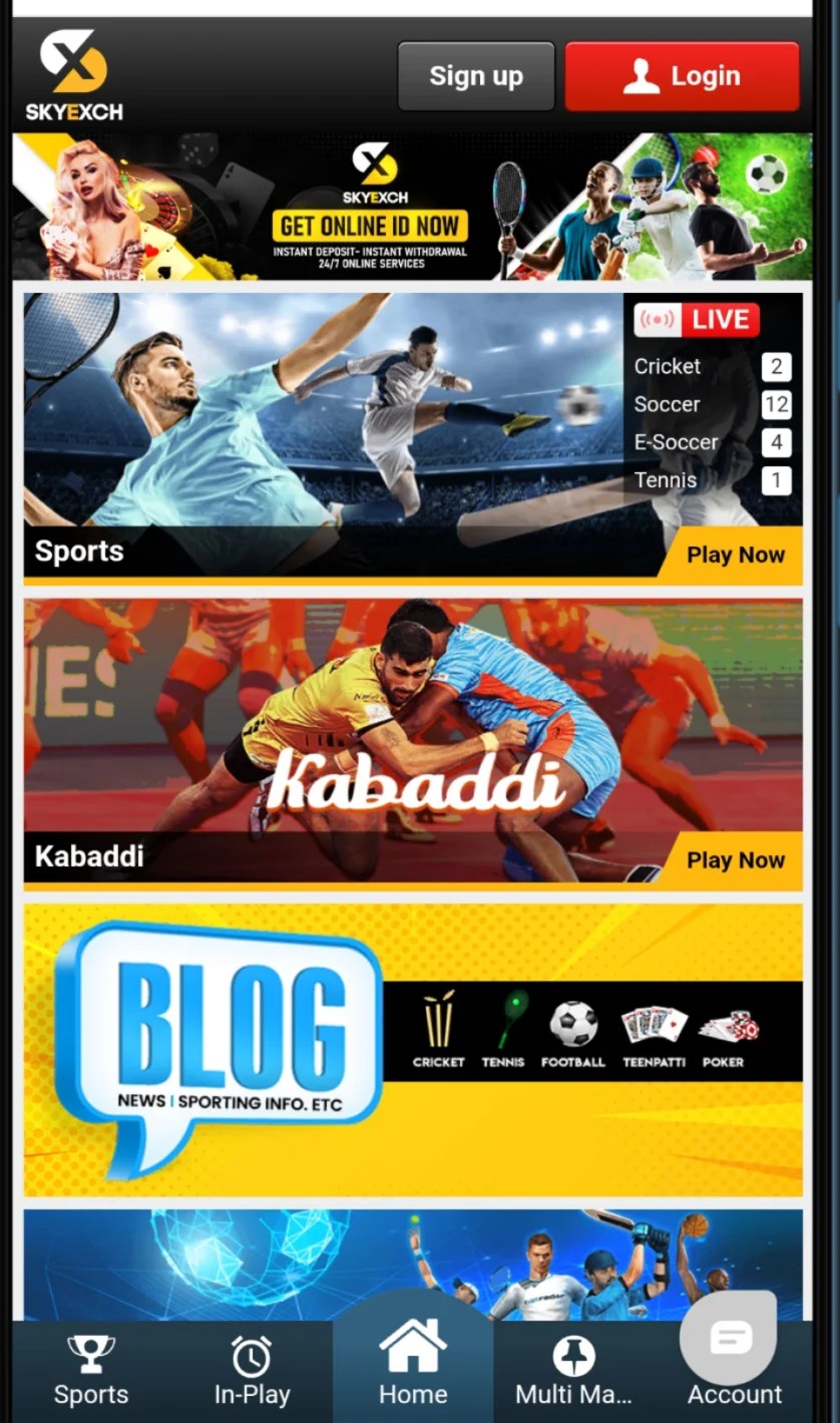 Sky exchange Cricket Betting Coverage